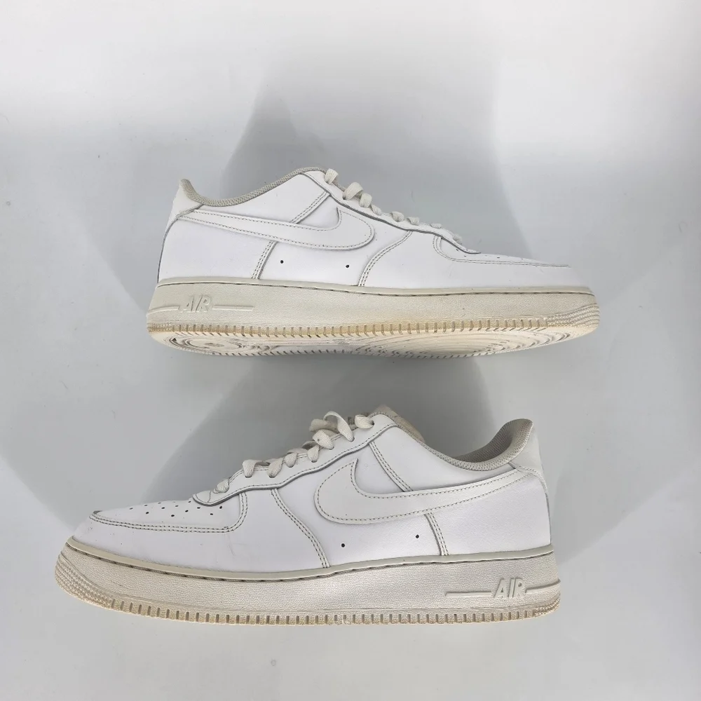 Nike Air Force 1 Low White 315122-111 Men's 14 Shoes Vintage Triple White